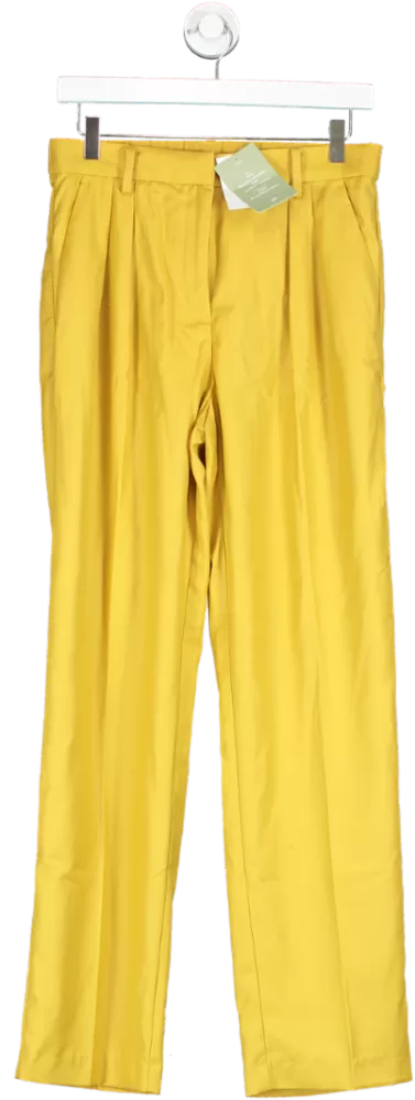 H&M Yellow Tapered Trousers UK 10