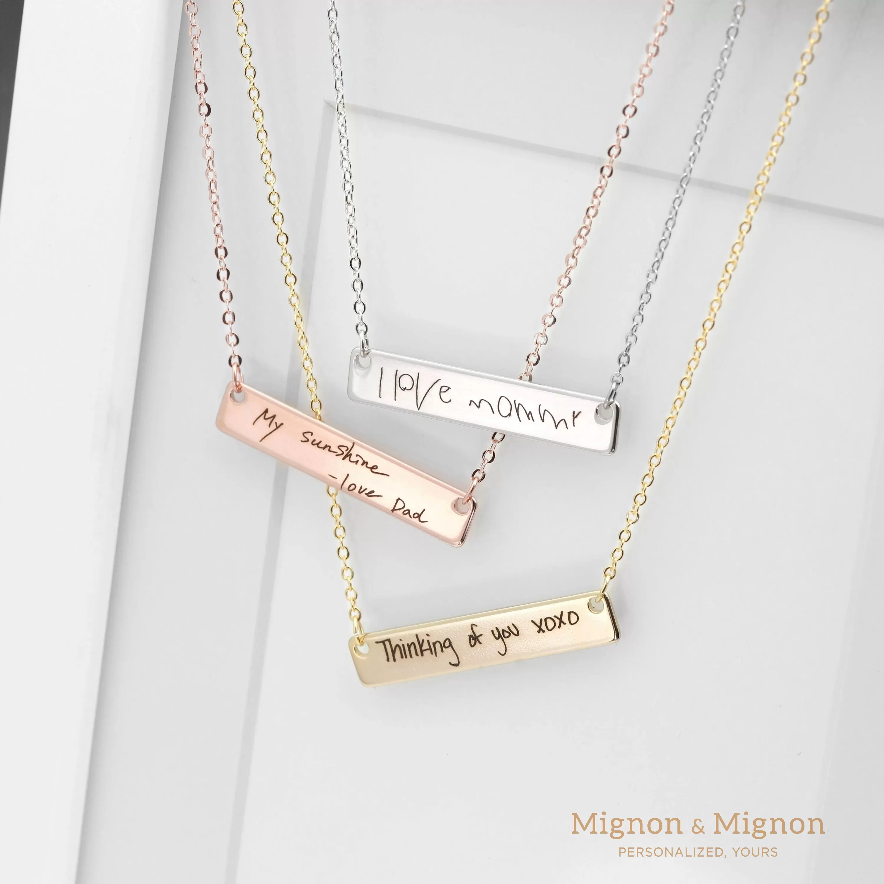 Handwritten Personalized Necklace