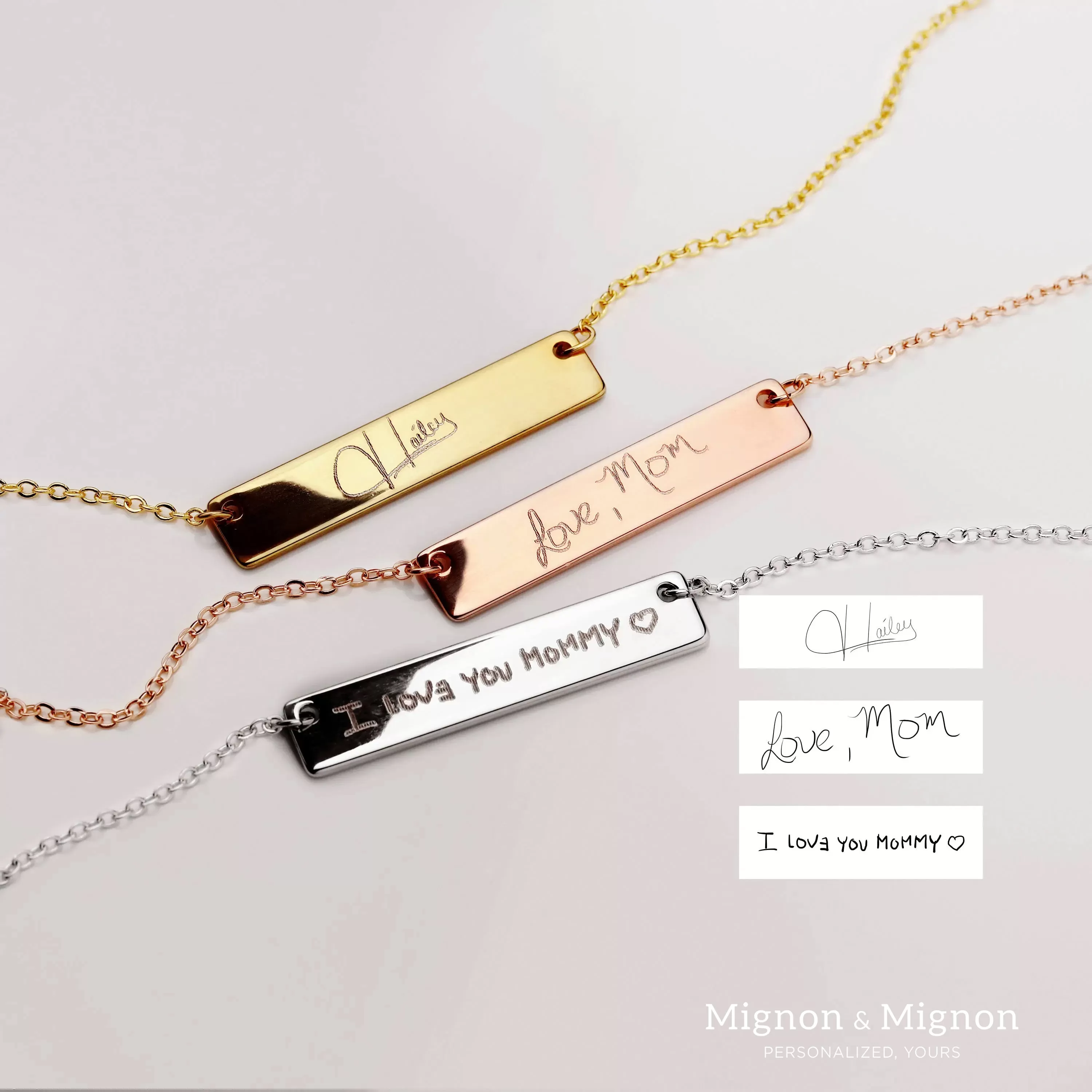 Handwritten Personalized Necklace