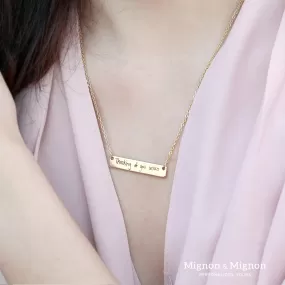 Handwritten Personalized Necklace