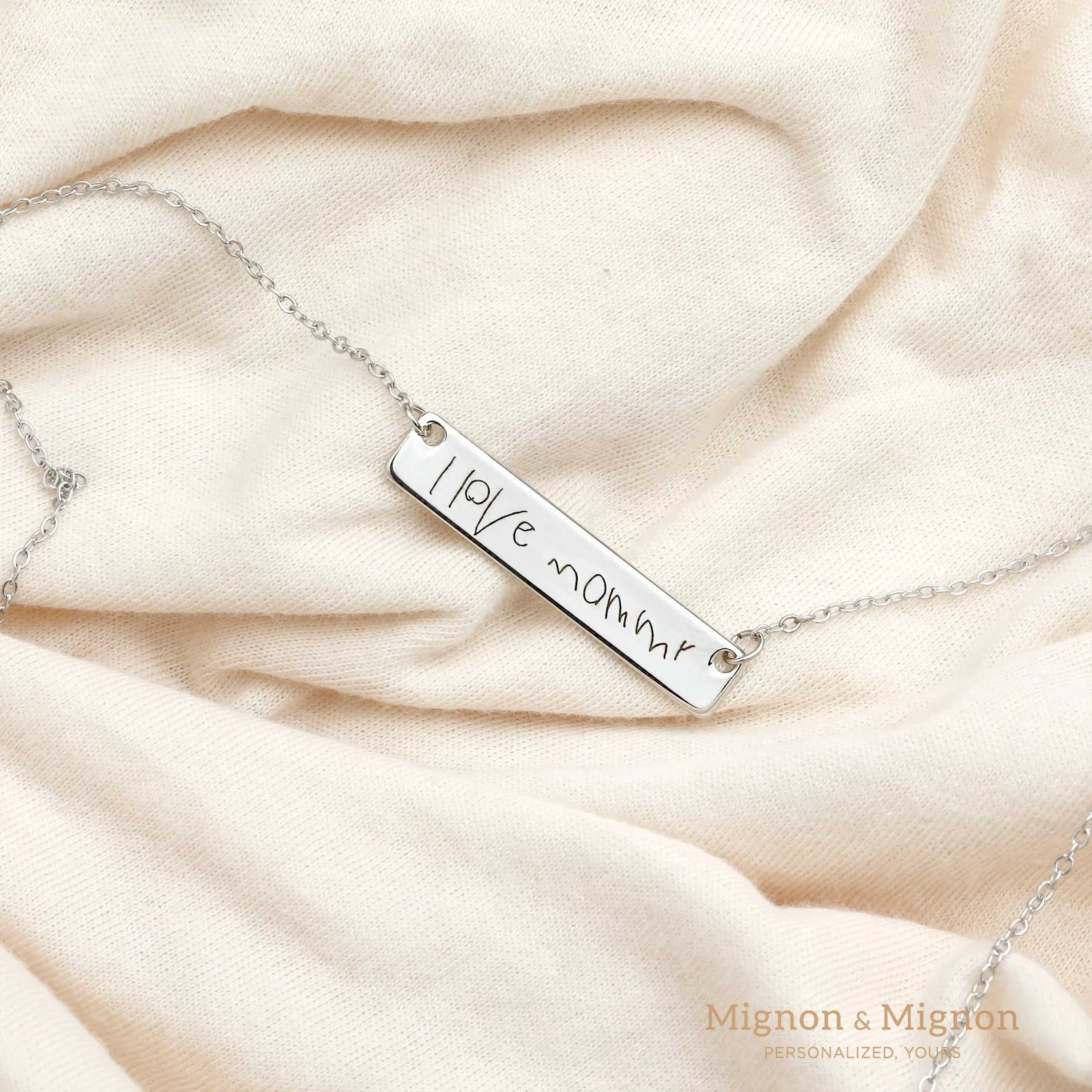 Handwritten Personalized Necklace