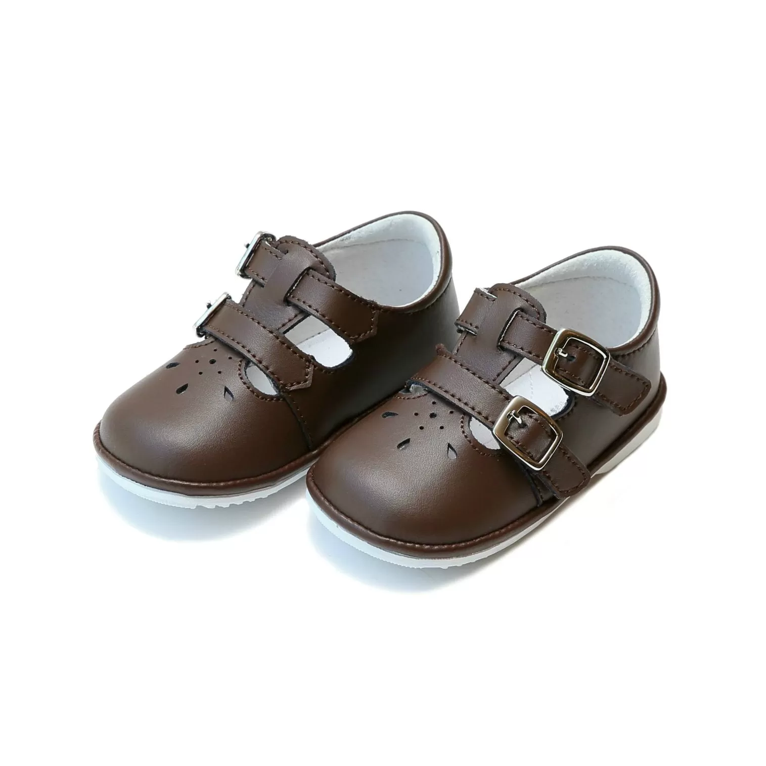 Hattie Double Buckle Leather Mary Jane (Baby)