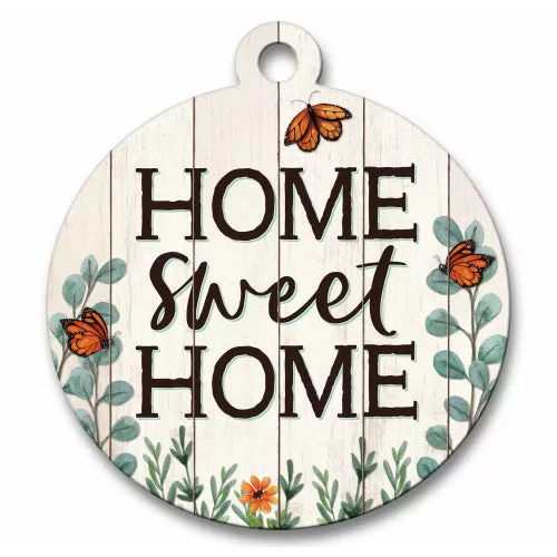 Home Sweet Home with Butterflies Adornament