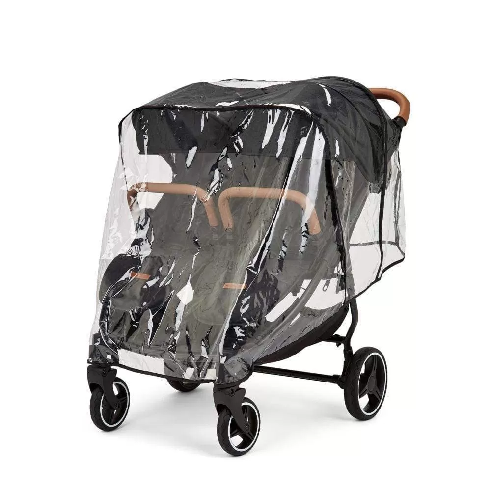 Ickle Bubba Venus Max Double Stroller Black / Black / Tan