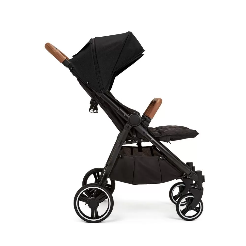 Ickle Bubba Venus Max Double Stroller Black / Black / Tan