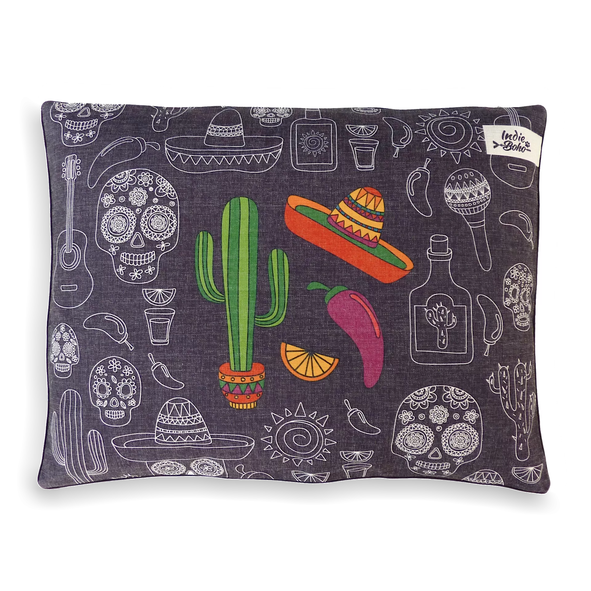 Indie ECO Pet Beds - Mexican Skulls