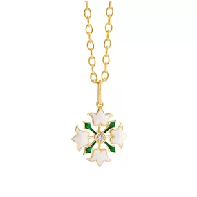 Jardin Flower Enamel Pendant