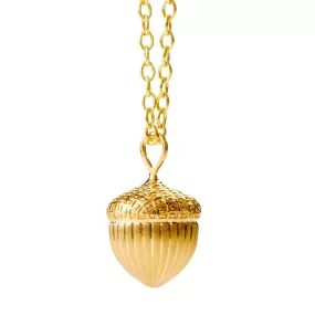 Jardin Gold Acorn Seed Pendant