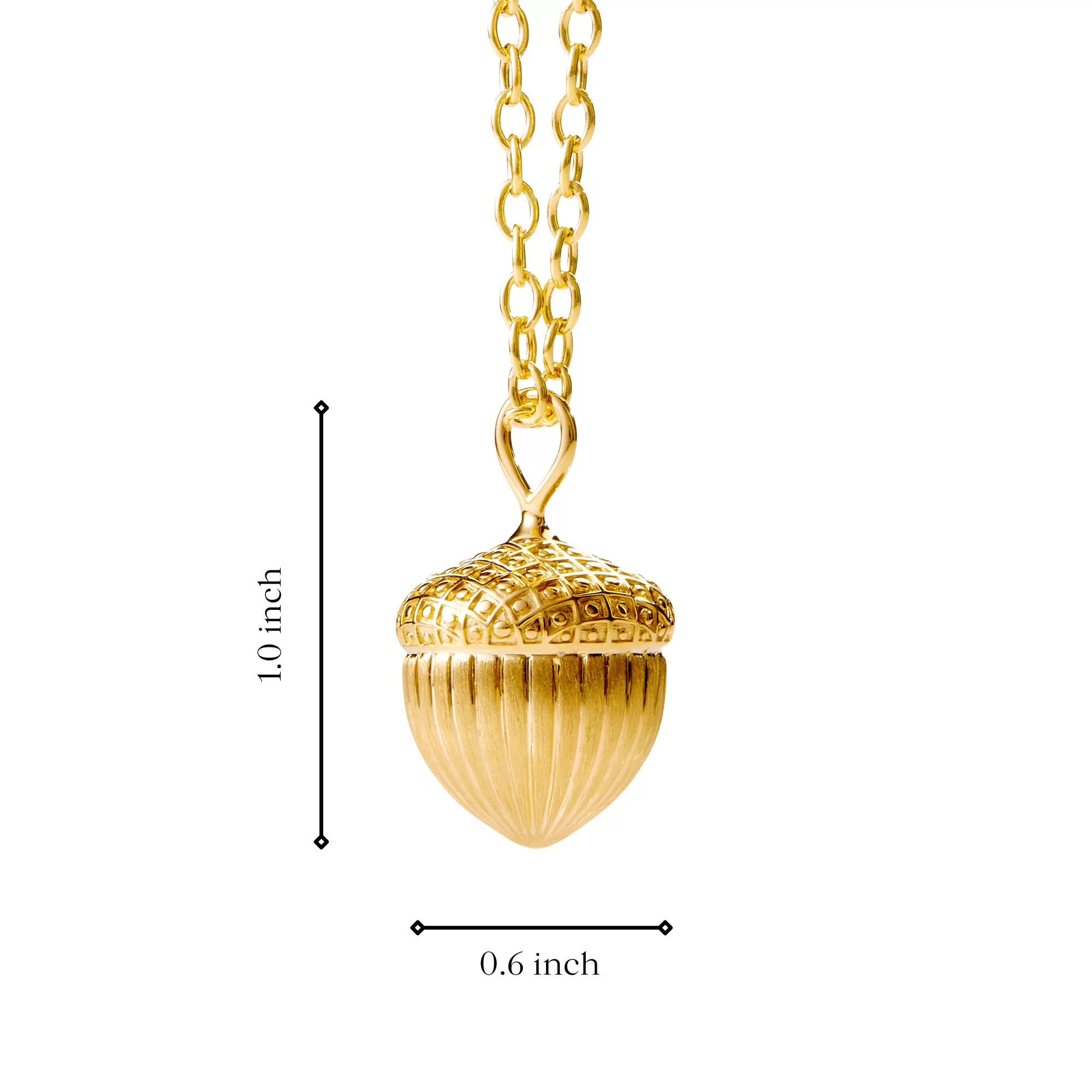 Jardin Gold Acorn Seed Pendant