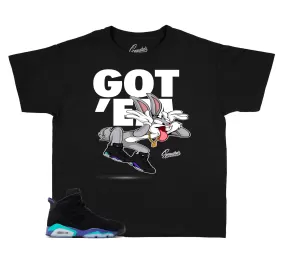 Kids Aqua 6 Shirt - Copped Em - Black