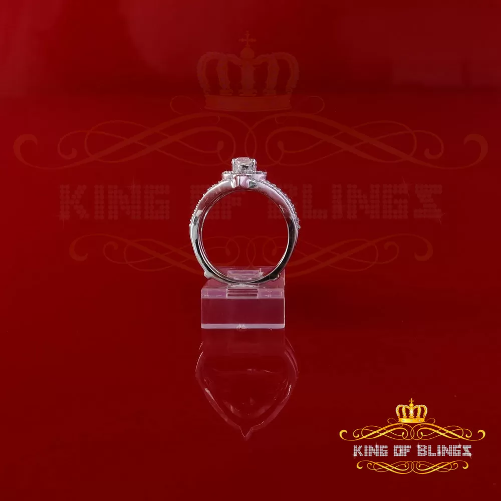 King Of Blings Enhancer Guard Wrap Insert Ring 925 White Silver1.75ct VVS D Pear Moissanite SZ7