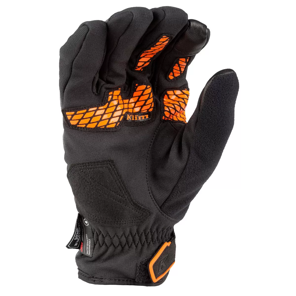 Klim Inversion Insulated Glove Asphalt/Strike Orange