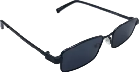 Le Specs Black Bizarro Rectangle Sunglasses