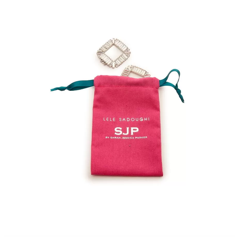 LELE X SJP CRYSTAL PAVE SHOE CLIPS