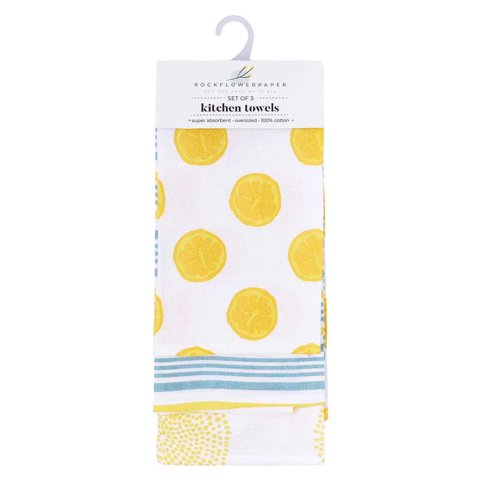 Lemon Slices Kitchen Towel Set Of 3