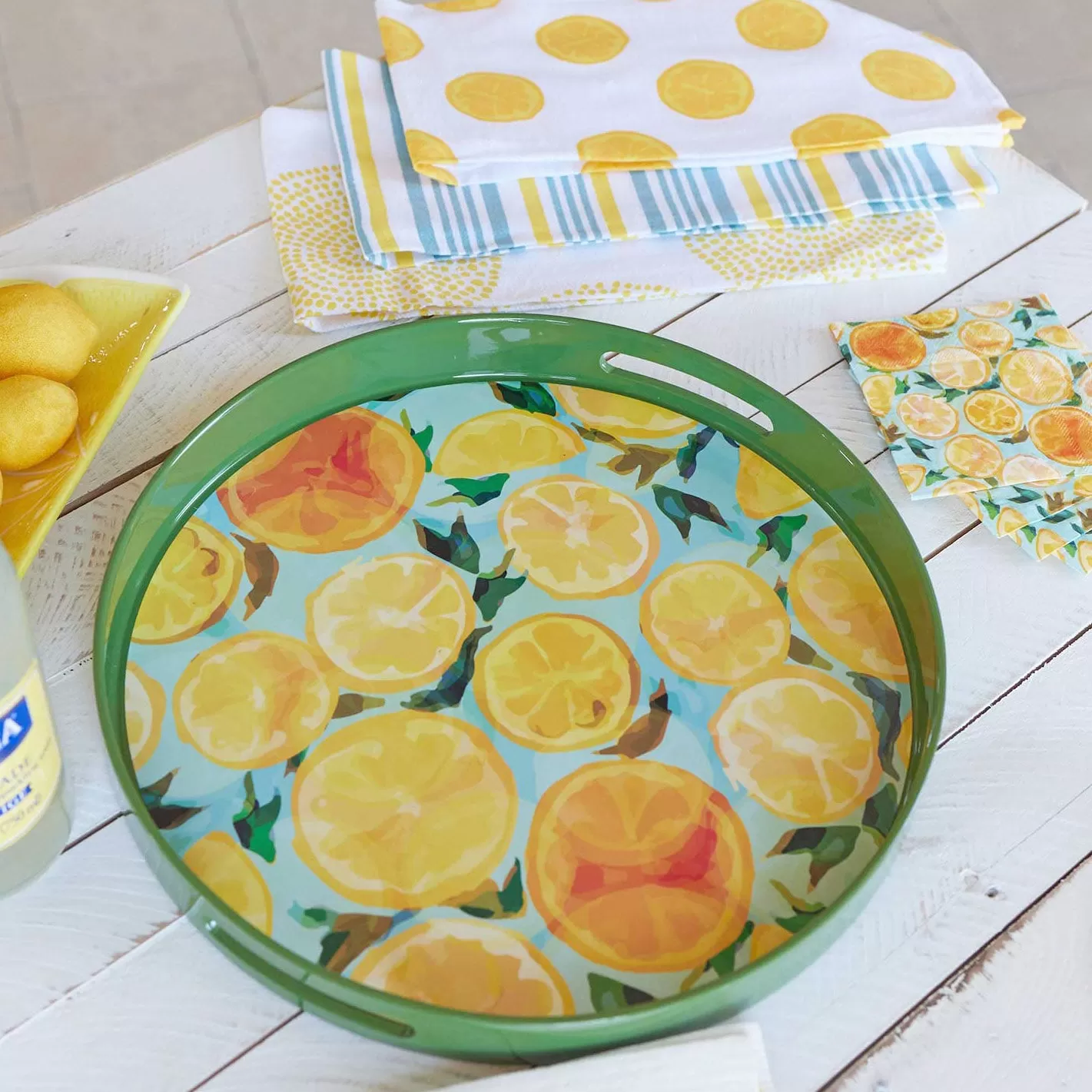 Lemon Slices Kitchen Towel Set Of 3