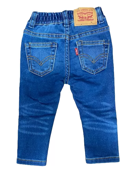 Levi's children's denim trousers Skinny Knit Pull On 6EA228-M4Z medium blue