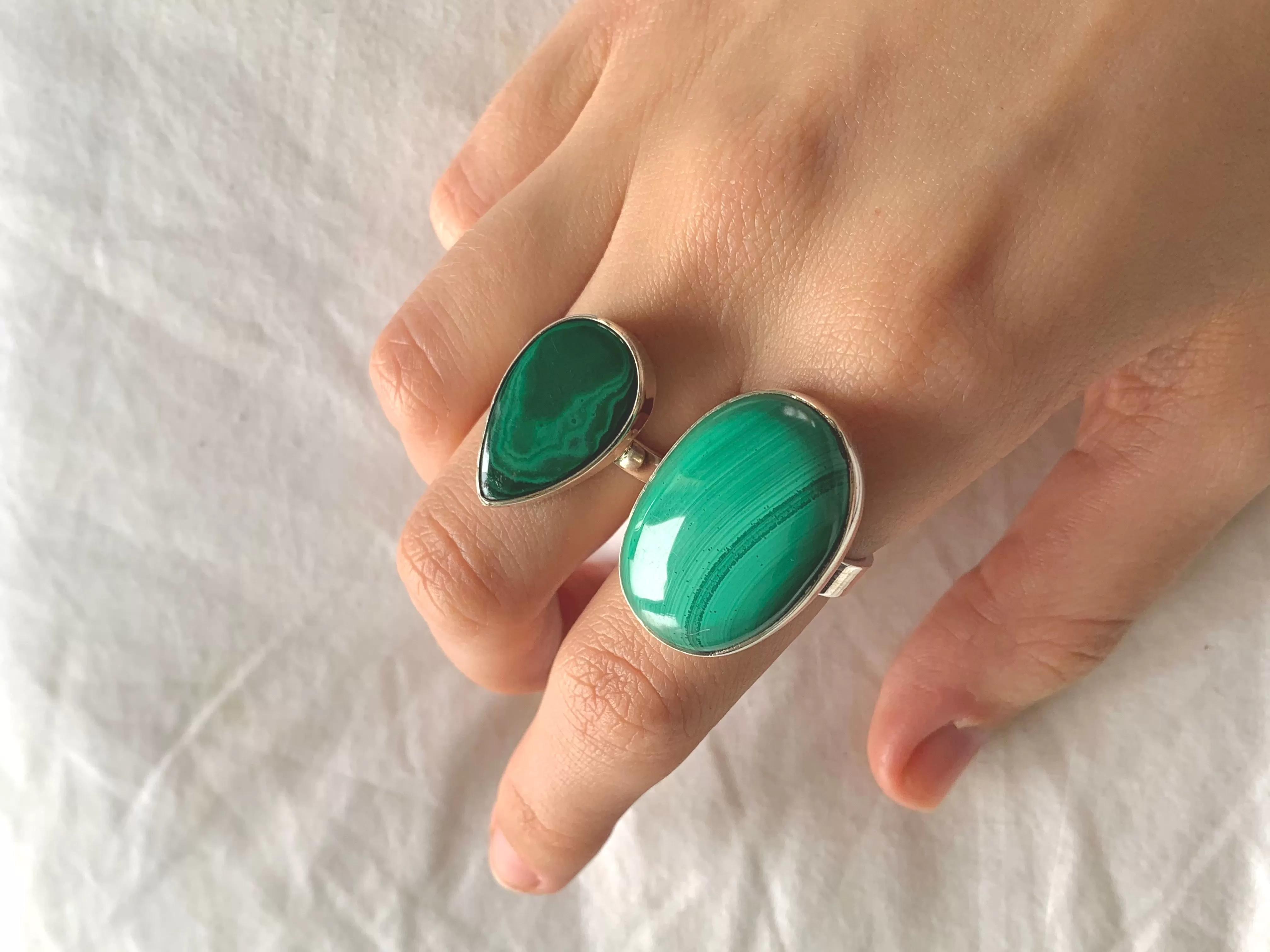 Malachite Akoni Rings - Mixed