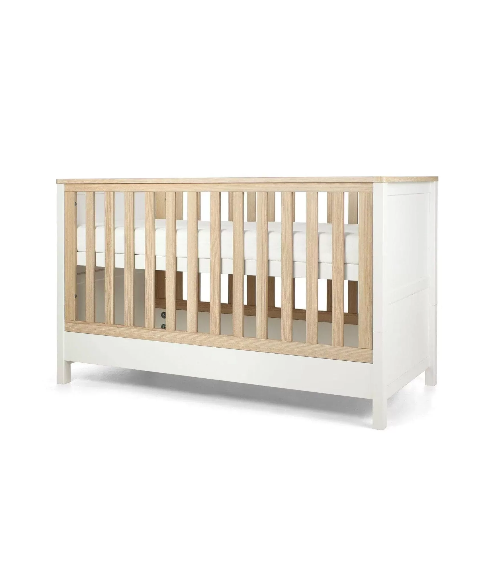 Mamas & Papas Harwell 2pc Cot Bed Furniture Set - White / Natural