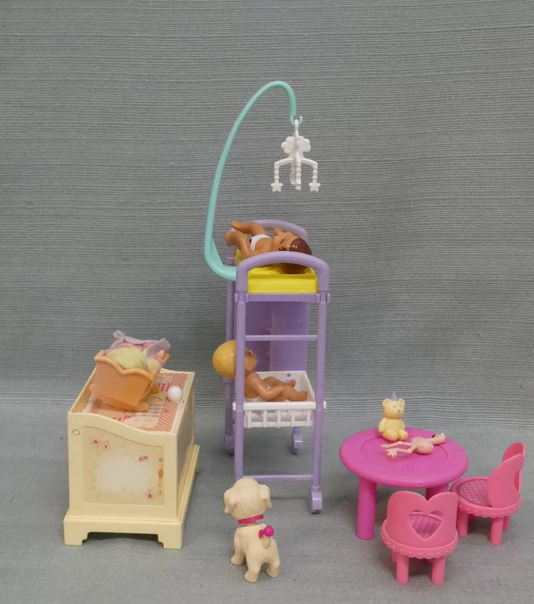 Mattel Barbie Happy Family - Babies with Cribs, Dog and More Collection