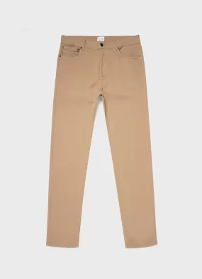 Men's Cotton Drill 5 Pocket Trouser in Stone