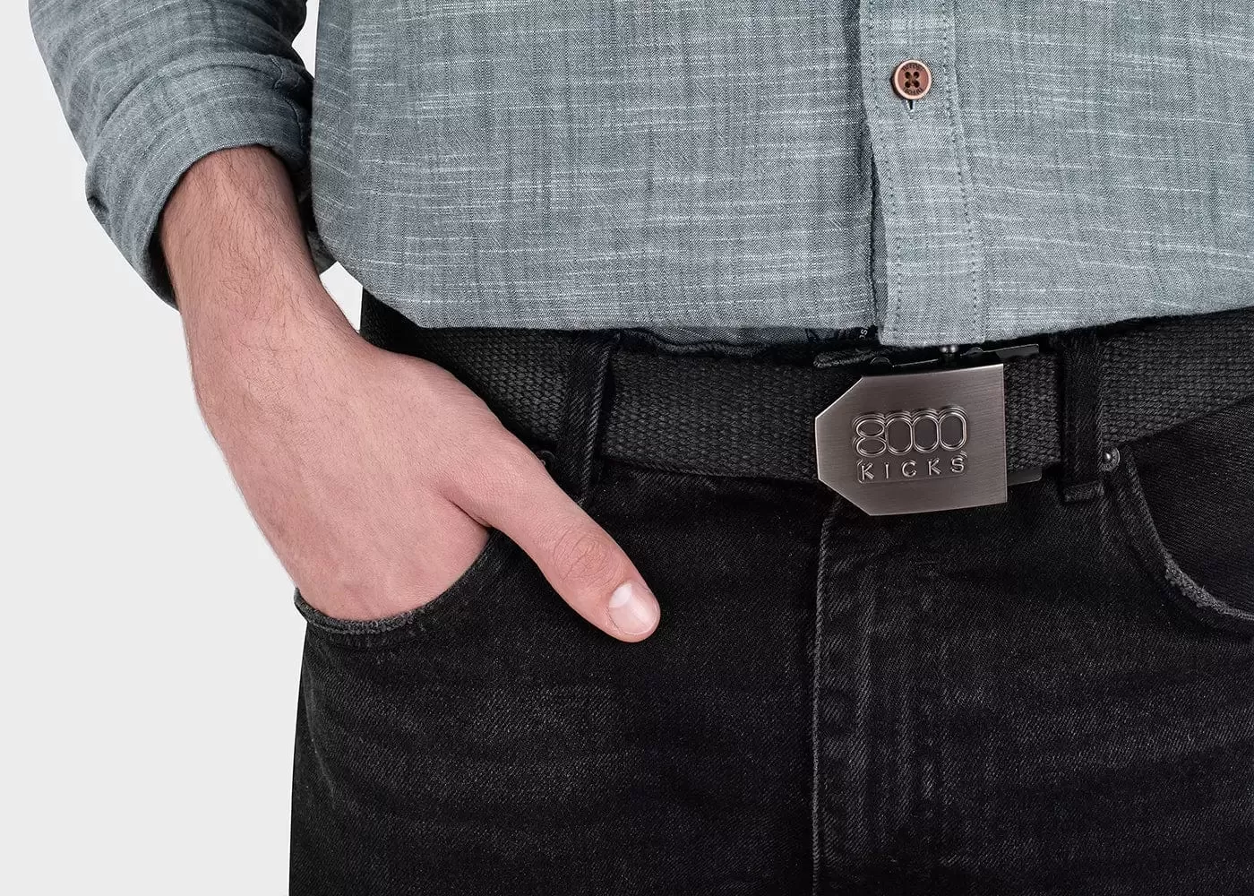 Men's Hemp Vegan Belt Belt | Black