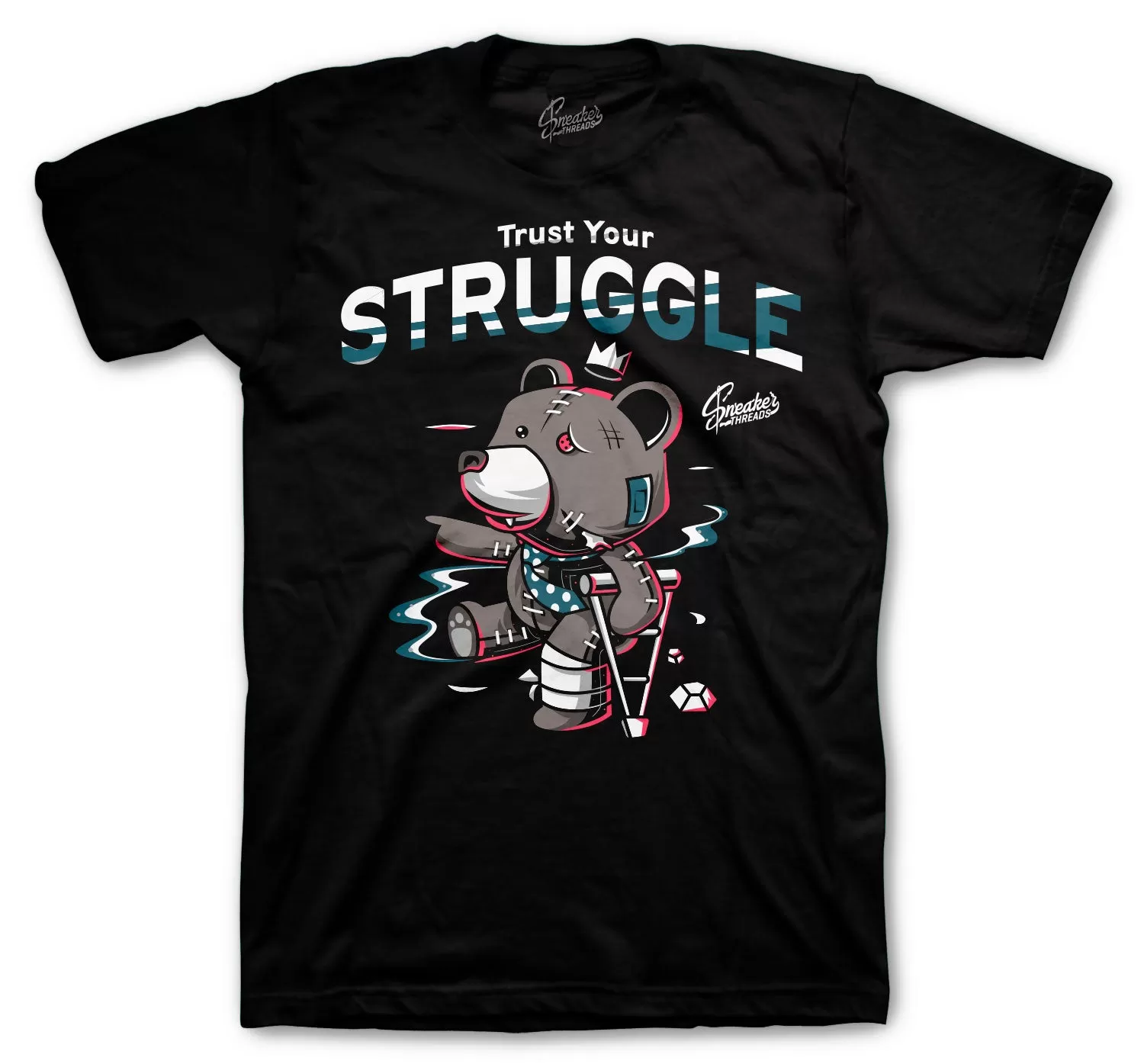 Miami Nights 8 Shirt - Trust Your Struggle - Black