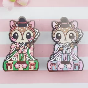 Minister Fawn: Girl's Day Animal Enamel Pins