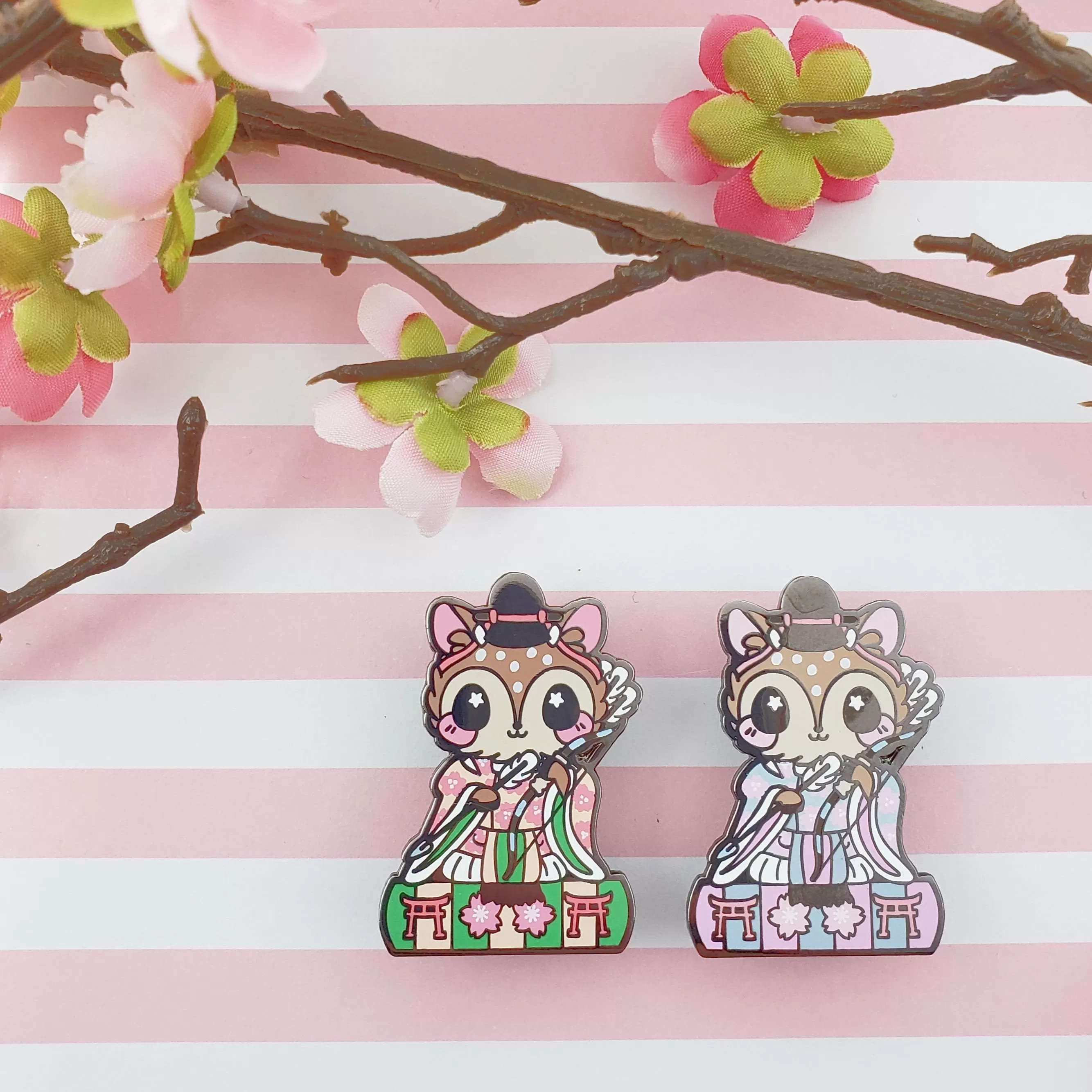 Minister Fawn: Girl's Day Animal Enamel Pins