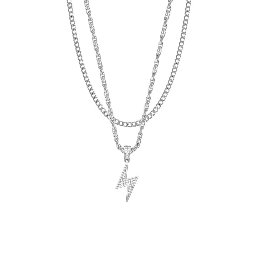 Mister Bolt Silver Necklace