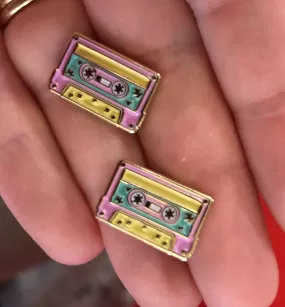 Mixtape Enamel Earrings