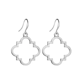 Moroccan Muse Drop Earrings Silver