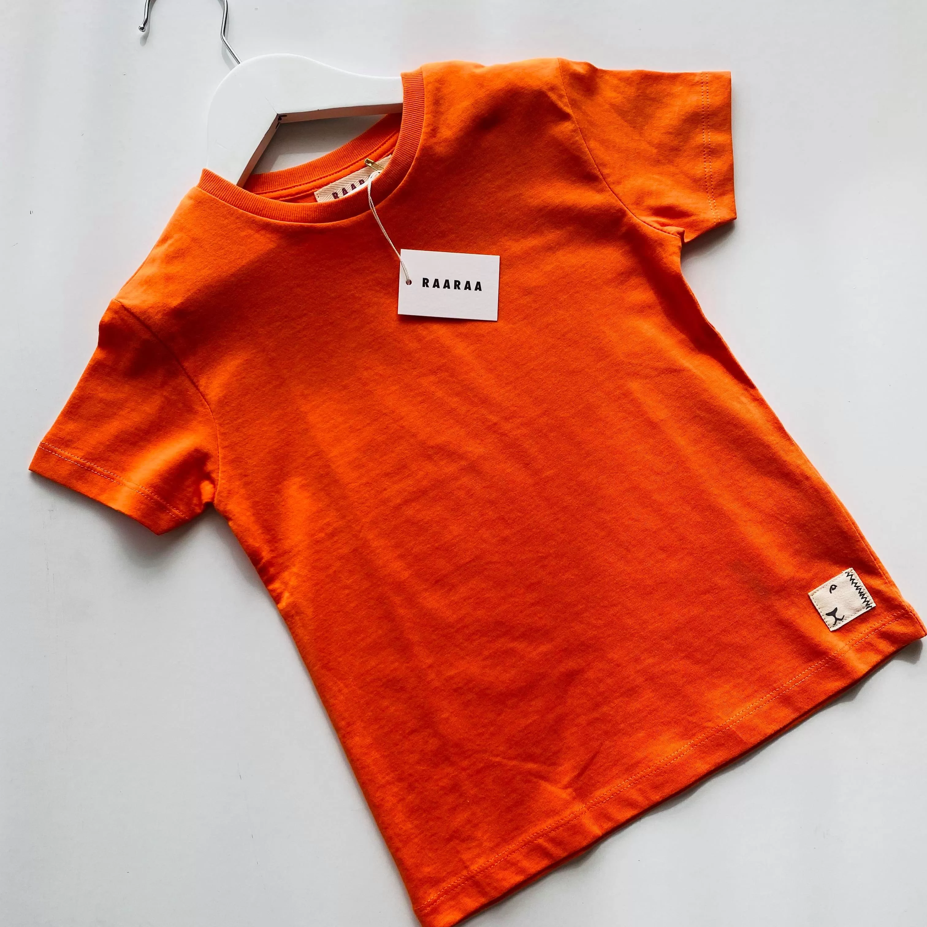 Organic Cotton Classic Fit Clyde Tee - Orange