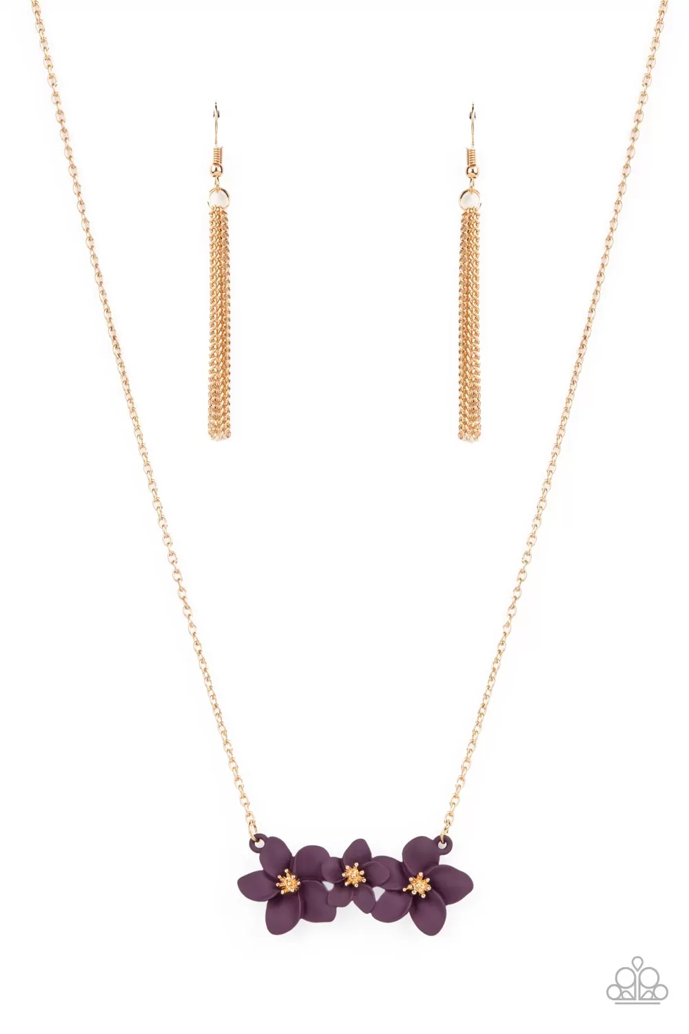 Paparazzi Accessories - Petunia Picnic - Purple Necklace