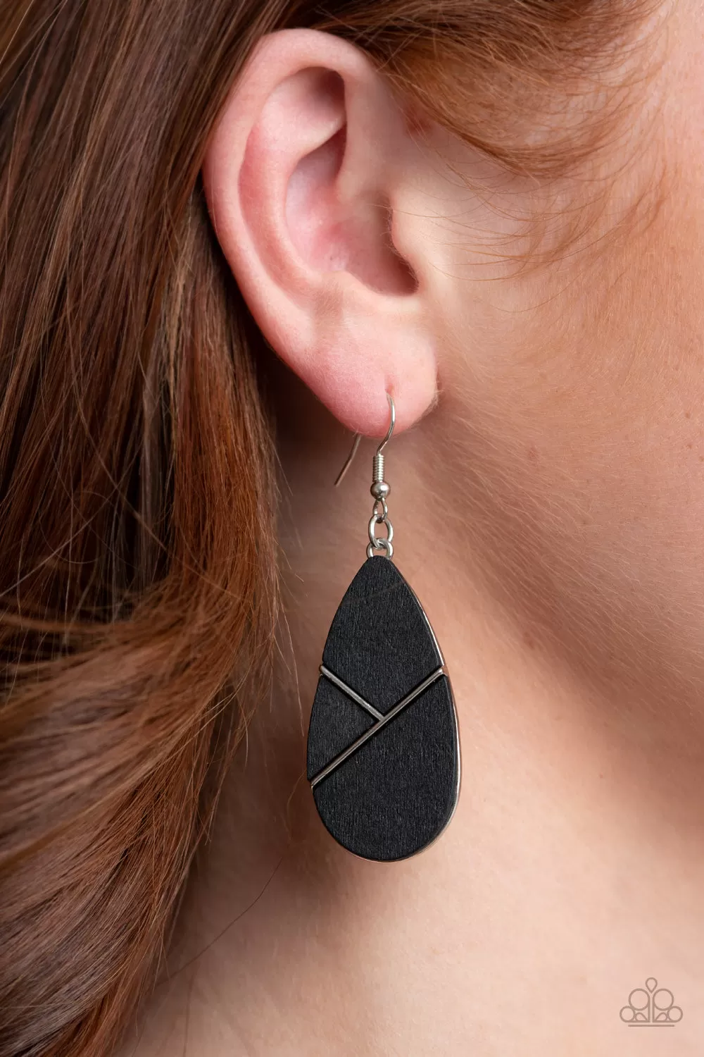 Paparazzi Accessories - Sequoia Forest - Black Earrings