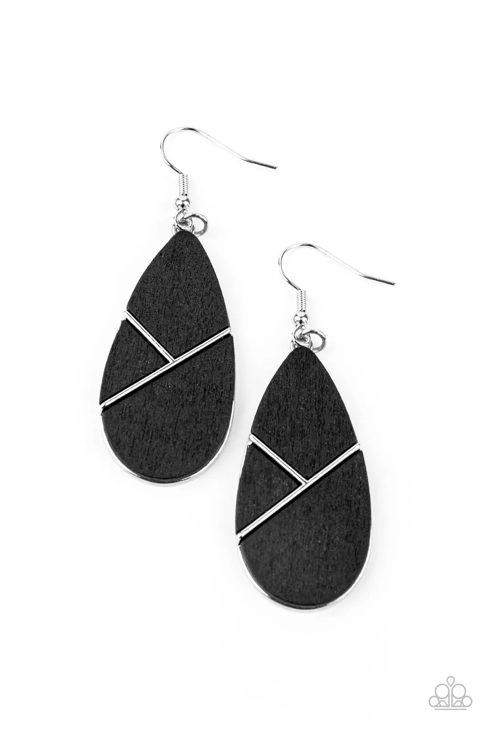 Paparazzi Accessories - Sequoia Forest - Black Earrings