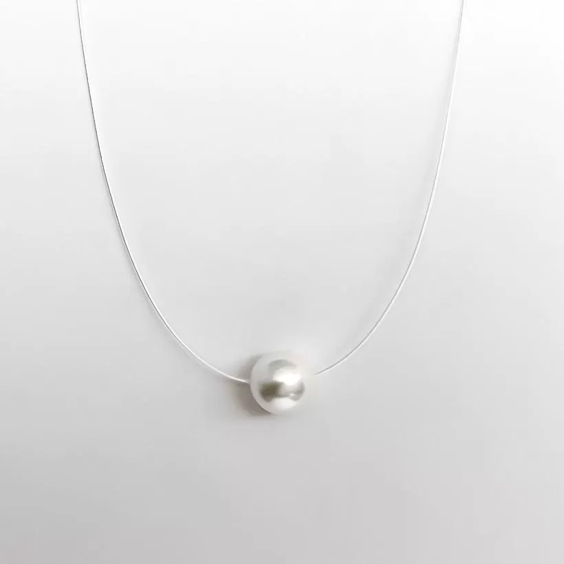 Pearl Necklace - Silver