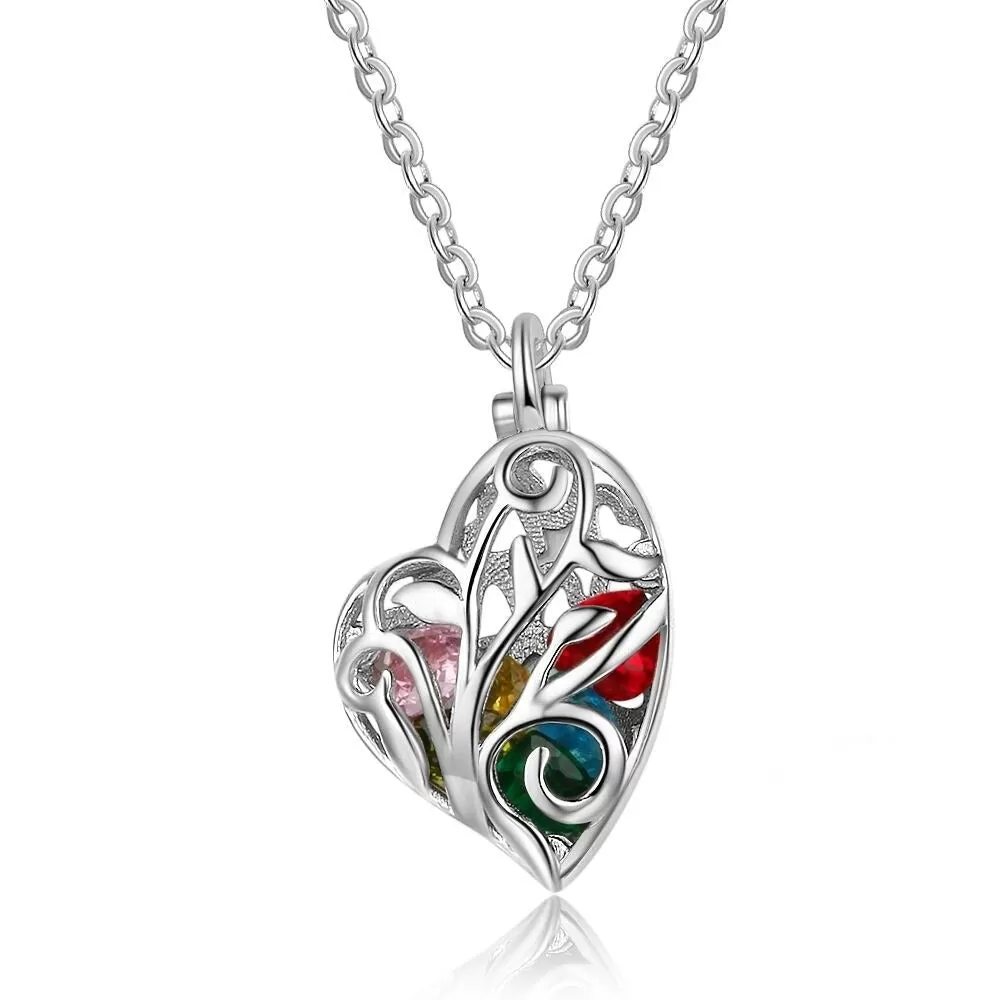 Personalized Hollow Heart Pendant