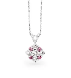 Pink & White Diamond Pendant