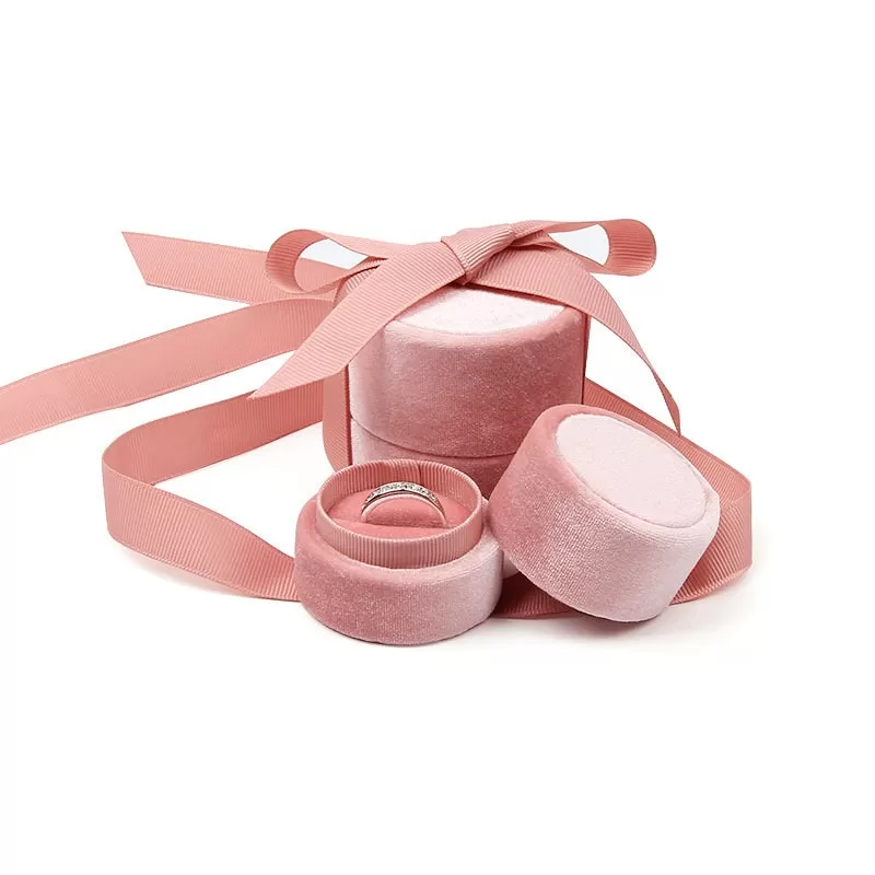 Pink Velvet Ring Box