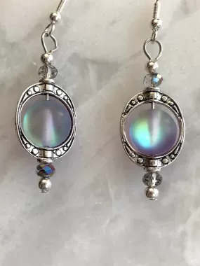 Purple Opalescent Earrings