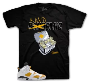 Retro 6 Yellow Ochre Shirt - Bandemic - Black