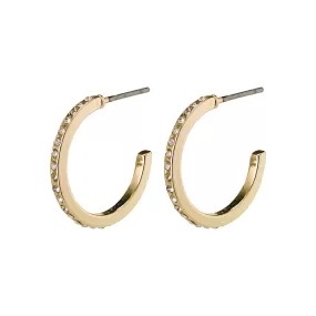 Roberta Medium Gold Plated Hoops