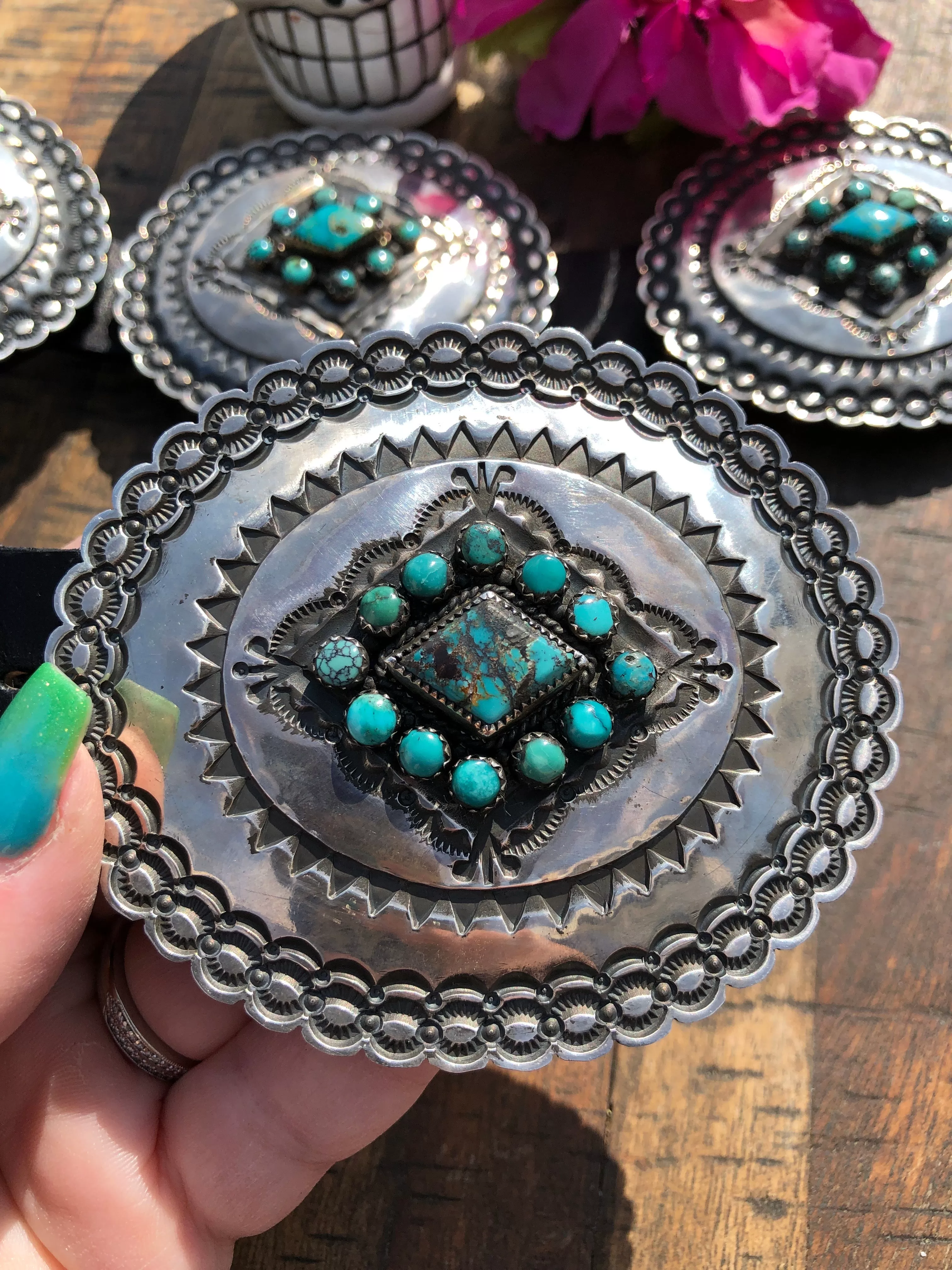 Royston Turquoise Concho Belt