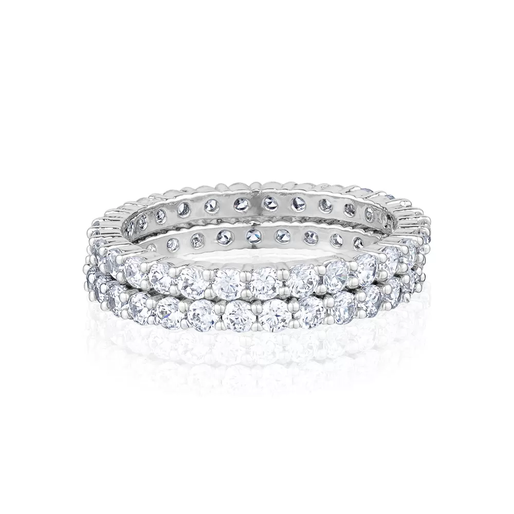 SET OF TWO ETERNITY RINGS