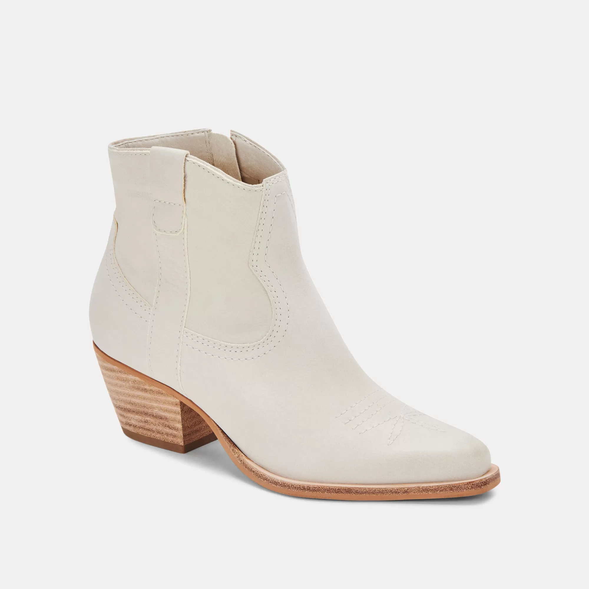 SILMA BOOTIES IVORY NUBUCK