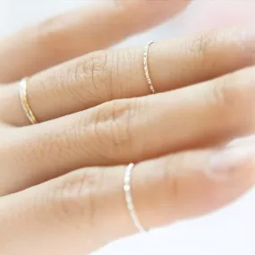 Skinny ring in sterling silver