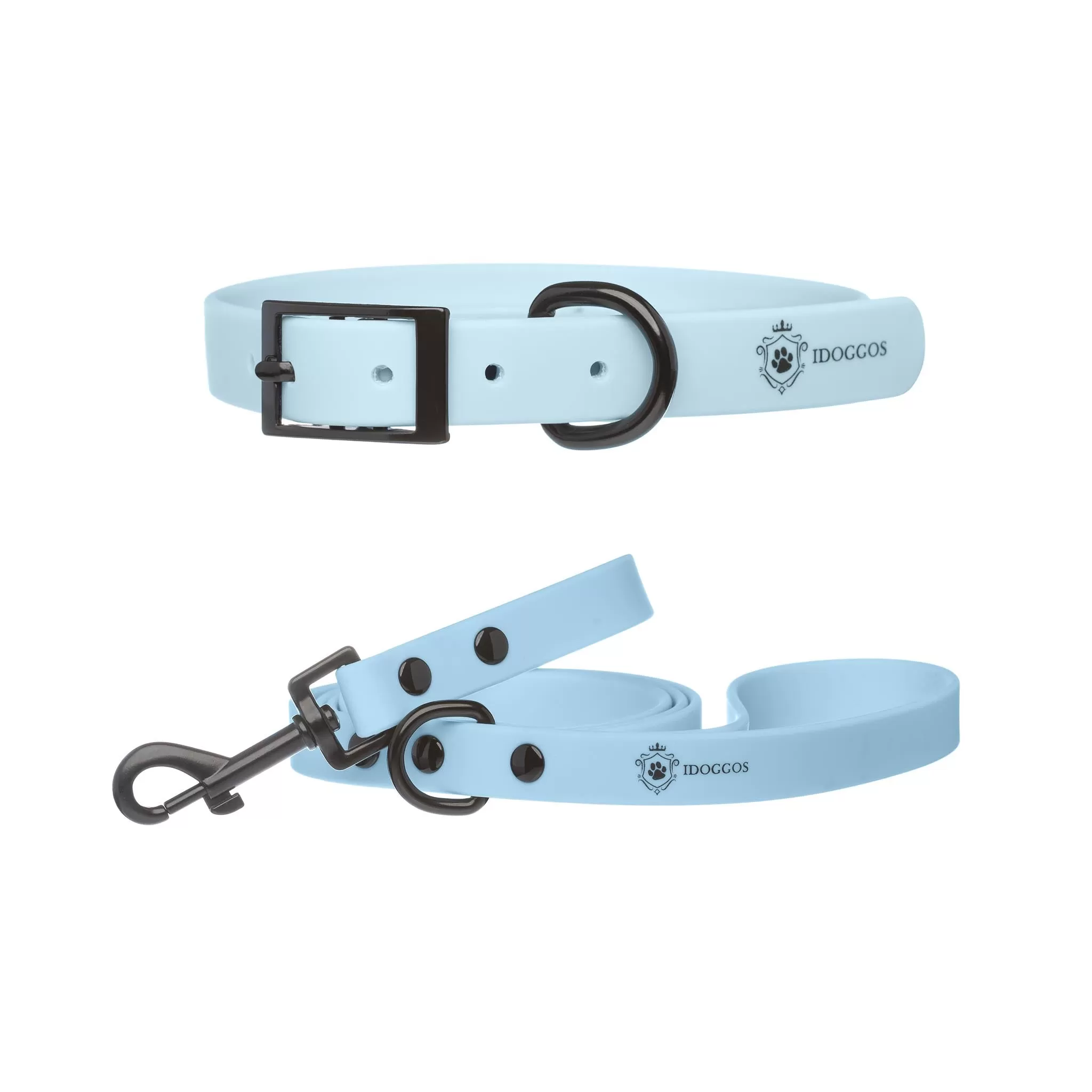 Sky Blue Collar & Leash Set