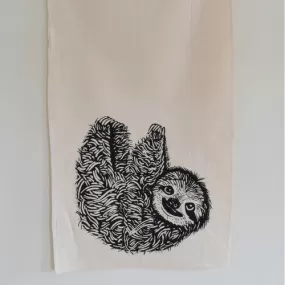 Sloth Cotton Tea Towel & Napkins