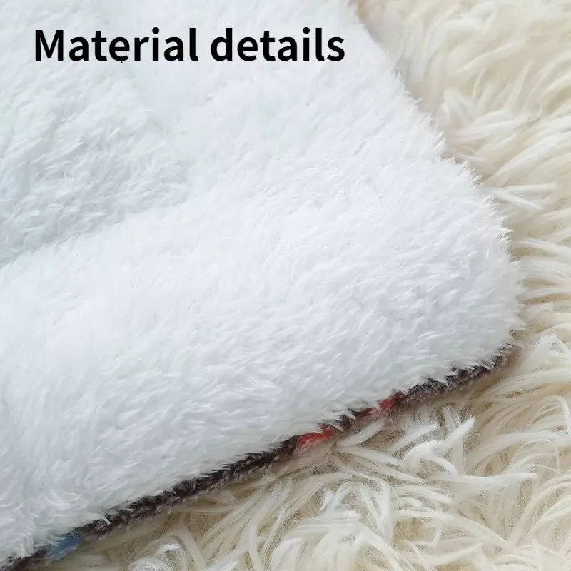 Small pet cotton pad hamster guinea pig thickened warm nests cushion rabbit chinchilla lamb fleece bed pet supplies